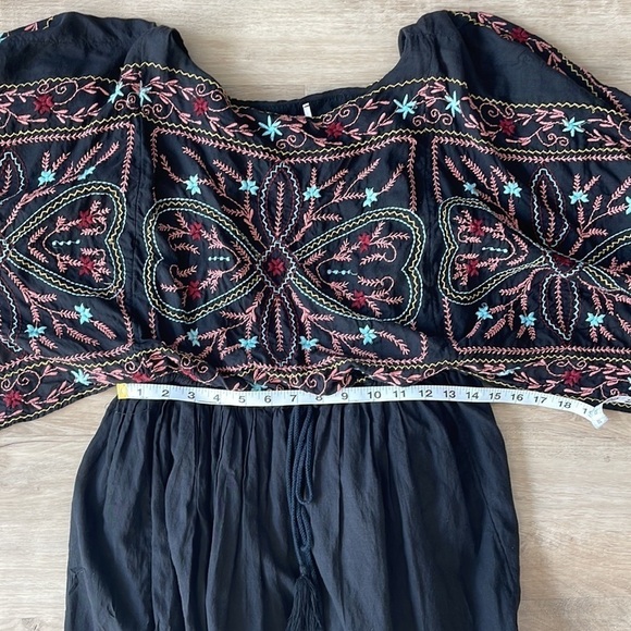 Free People Bohemian Batiste Frida Embroidered Dress/Top sz S - Picture 3 of 8